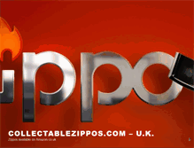 Tablet Screenshot of collectablezippos.com